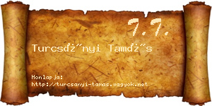Turcsányi Tamás névjegykártya