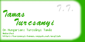 tamas turcsanyi business card